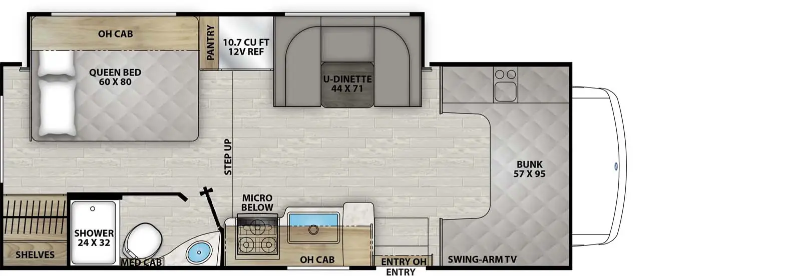 230FS - Ford E-350 Floorplan Image